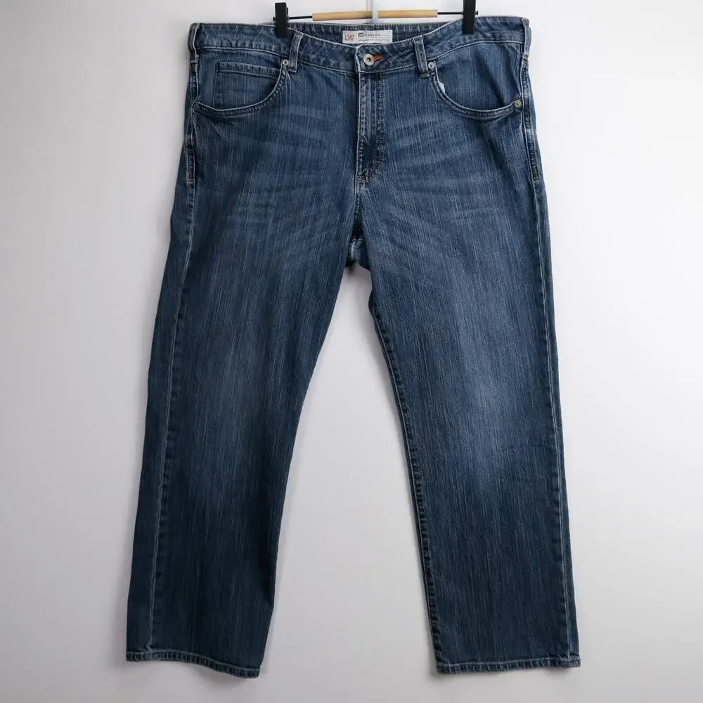Lee Modern Series Straight Fit Jeans Men’s 40x30 Blue Denim L342 Classic 5 Pocke